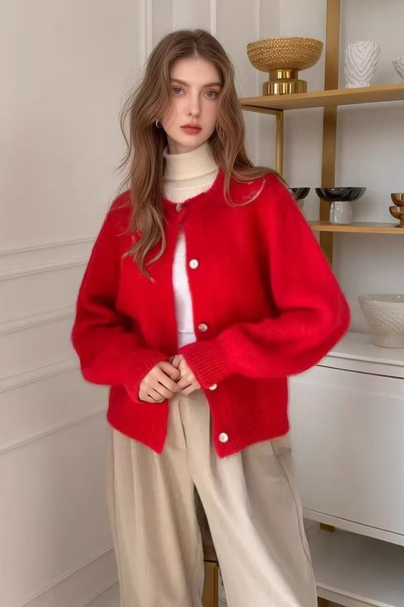 cca6fab111361b6548472d540d883e2e Macaron Color Solid Cardigan - Image 1