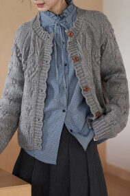 Vintage Crochet Knit Cardigan - Image 10