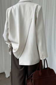 Split Back Relaxed Fit Blazer - Image 3