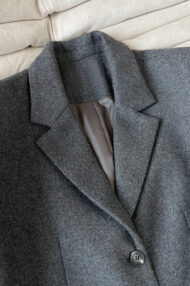 Wool Blend Relaxed Fit Blazer - Image 21