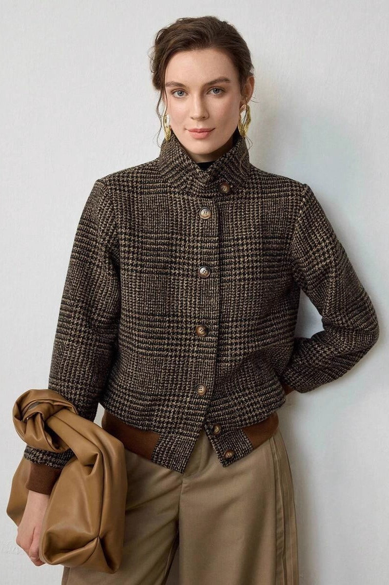 dba4612110dd51552879bfd103acca5e Plaid Oversized Vintage Jacket - Image 1