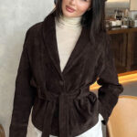 Suede Vintage Long Sleeve Jacket