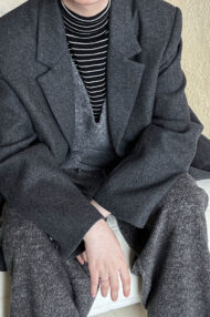 Wool Blend Relaxed Fit Blazer - Image 9