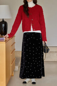 Vintage Crochet Knit Cardigan - Image 3