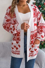 Reindeer Pocket Long Sleeve Cardigan - Image 9