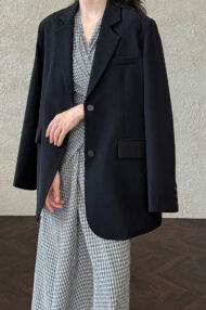 Split Back Relaxed Fit Blazer - Image 8