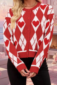 Red Heart Cardigan