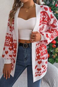 Reindeer Pocket Long Sleeve Cardigan - Image 8