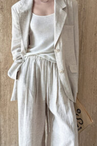 Casual Tencel Linen Suit Blazer